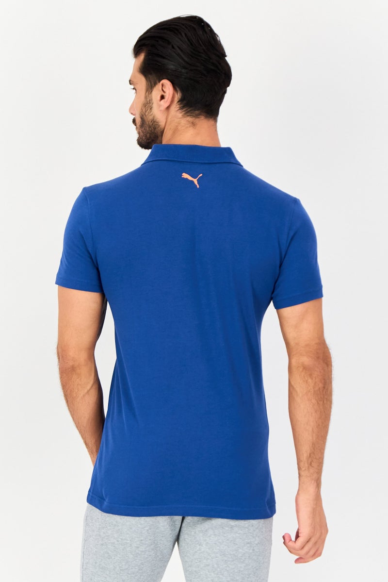 PUMA Men Sportswear Fit Short Sleeves Outdoor Polo Shirt, Dark Blue - Image 4